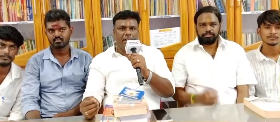 Volunteers started a free library for students in Virudhunagar